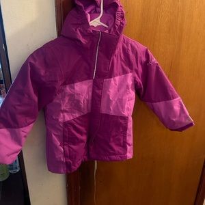 COLUMBIA XXS-4/5- PINK GIRL JACKET -USE- GOOD CONDITION